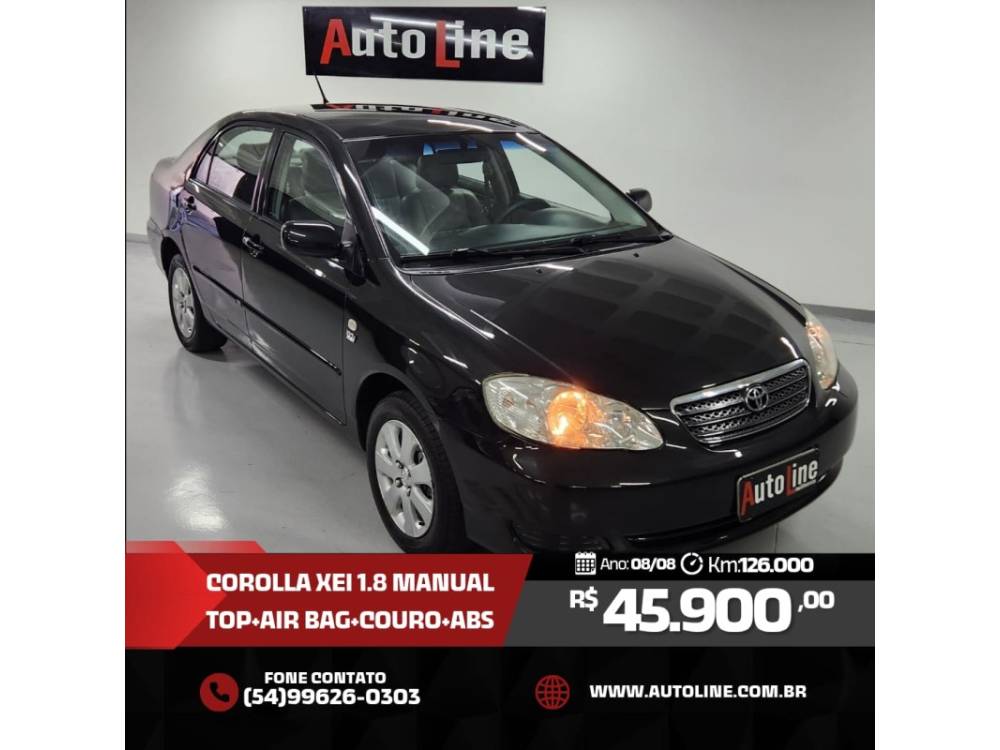TOYOTA - COROLLA - 2008/2008 - Preta - R$ 45.900,00